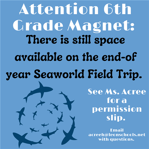 Seaworld space still available